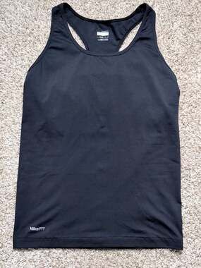 Nike Women's Dri-Fit Racerback Workout Tank Top Black Size M